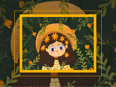 Forest girl girl girl illustration illustration