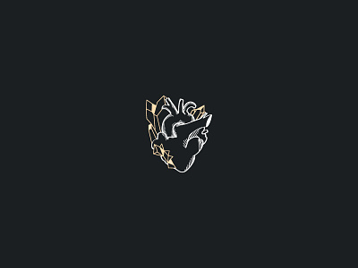 Heart Of Gold art concept design gold heart icon illustrate illustration illustrator ui ux work