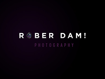 ROBERT DAM! logo typography