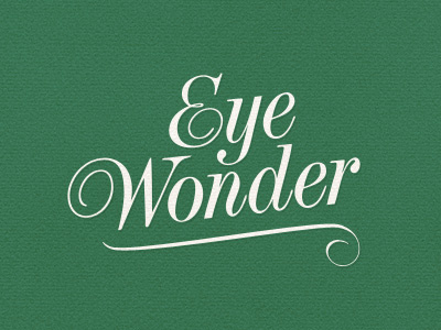 Eye Wonder Photography Logo logo typography