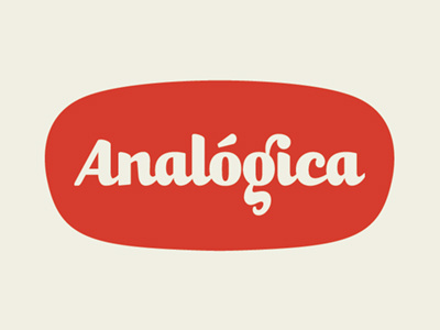 Analógica logo type