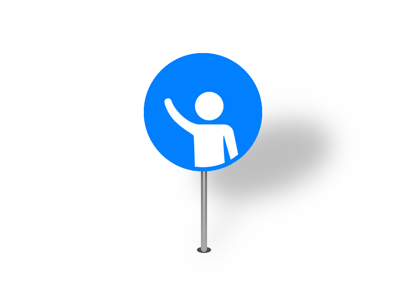 Pickup Pin pin map icon blue passenger man sketchapp person vector hail iconography hailing