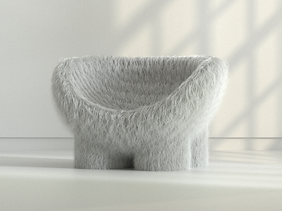Mondaze - Have a seat 3d c4d chair cinema4d design dreamy interior lightning photoshop redshift surreal white