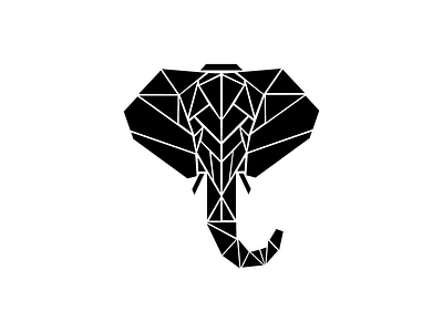 Elefante elefante elephant geometric vector