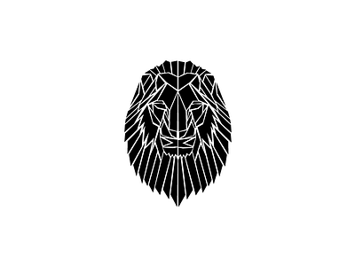 León animals geometric leon lion vector