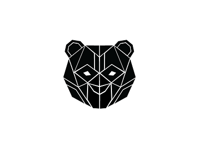 Oso animals bear geometric oso polygon triangles vector