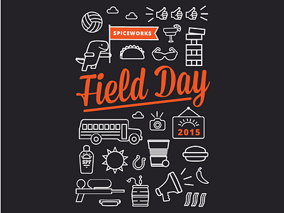 Field Day t-shirt field day line art