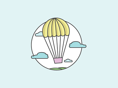 Hot Air Balloon by Marivi Carlton on Dribbble