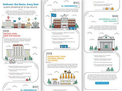 Little City Infographic buildings city illustration infographic technology