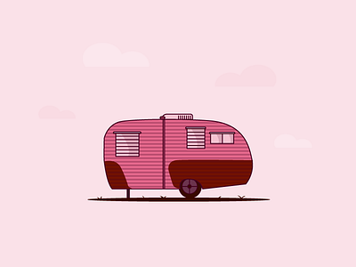 Little Pinky camper desert little pinky marfa pink trailer