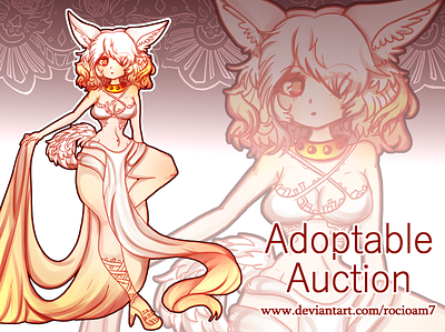 Adopt 1 adopt adoptable anthro character character design digital art digitalart fantasy girl illustration rocioam7