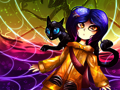 Coraline book illustration by Tugsjargal on Dribbble