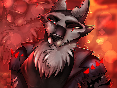 Vortex anthro character fanart fantasy furry helluva boss illustration rocioam7