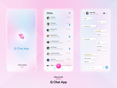 Chat app app concept application chat chat ui chatting app clean ui communication conversation design group chat live chat members message message app messaging app messenger minimal ui ui design ux