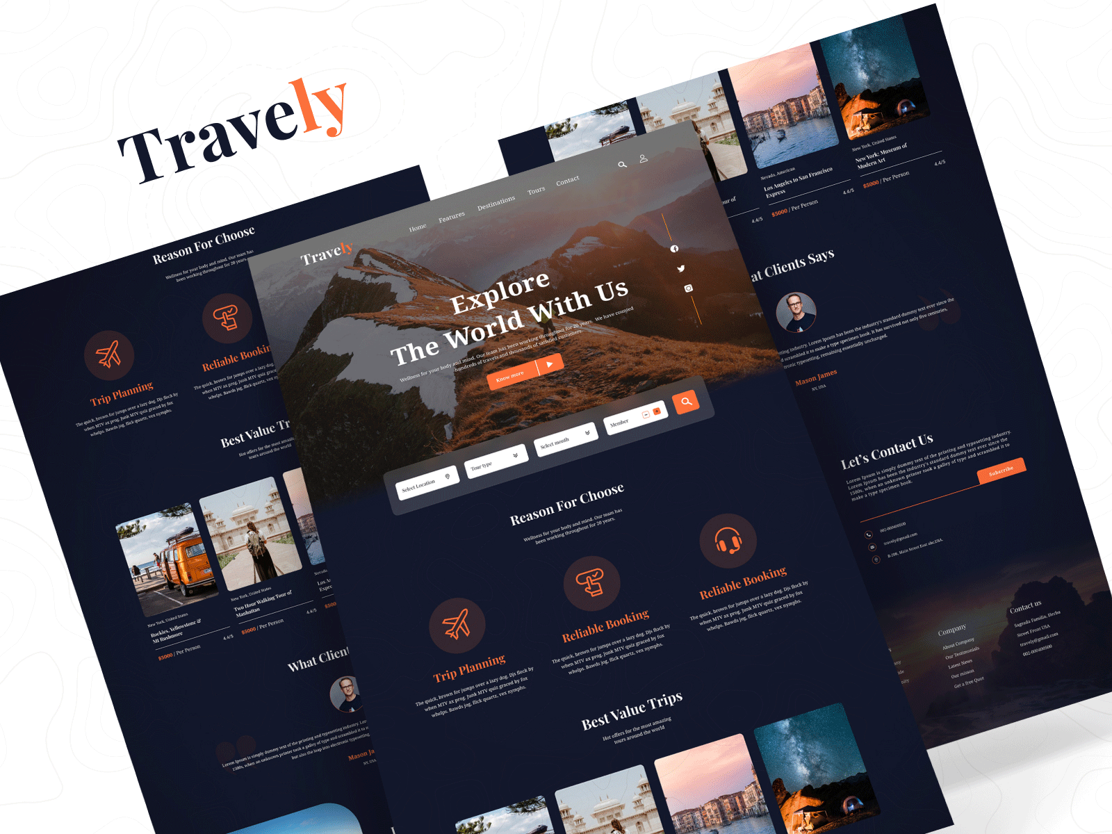 Tourism website community design destination holiday nature search tour tourism travel travel agency travel guide travel package travel web traveling trip planner ui ui design vacation website website design