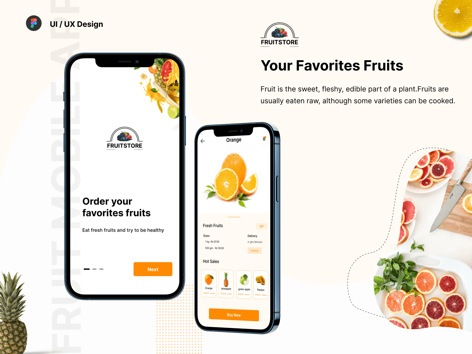 Fruit store app app app concept bright clean design ecommerce ecommerce app fruit fruit app grocery app health light mode minimal modern nutrition shop store ui ux