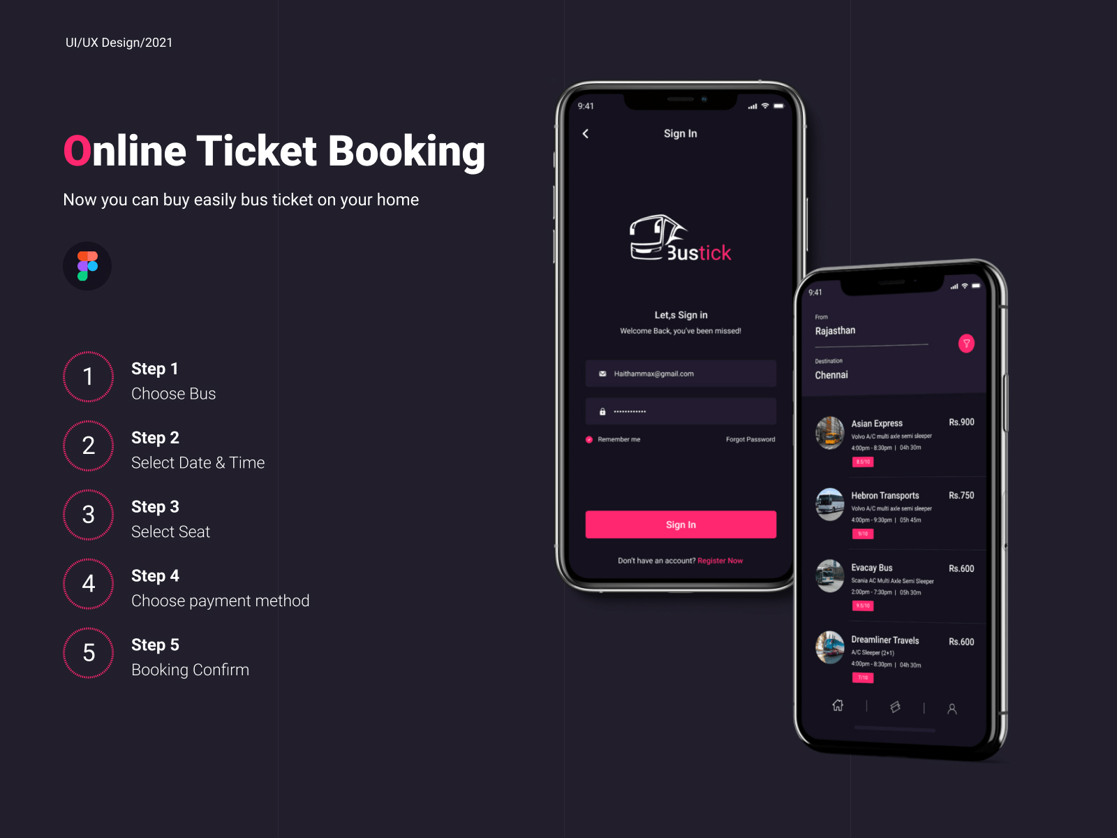 Bus tickets online app