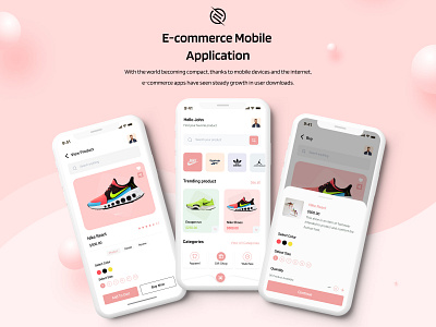 E-Commerce App UI/UX app concept app design apps buy cart ecommerce minimal mobile app online shop run sell shoes ui concept