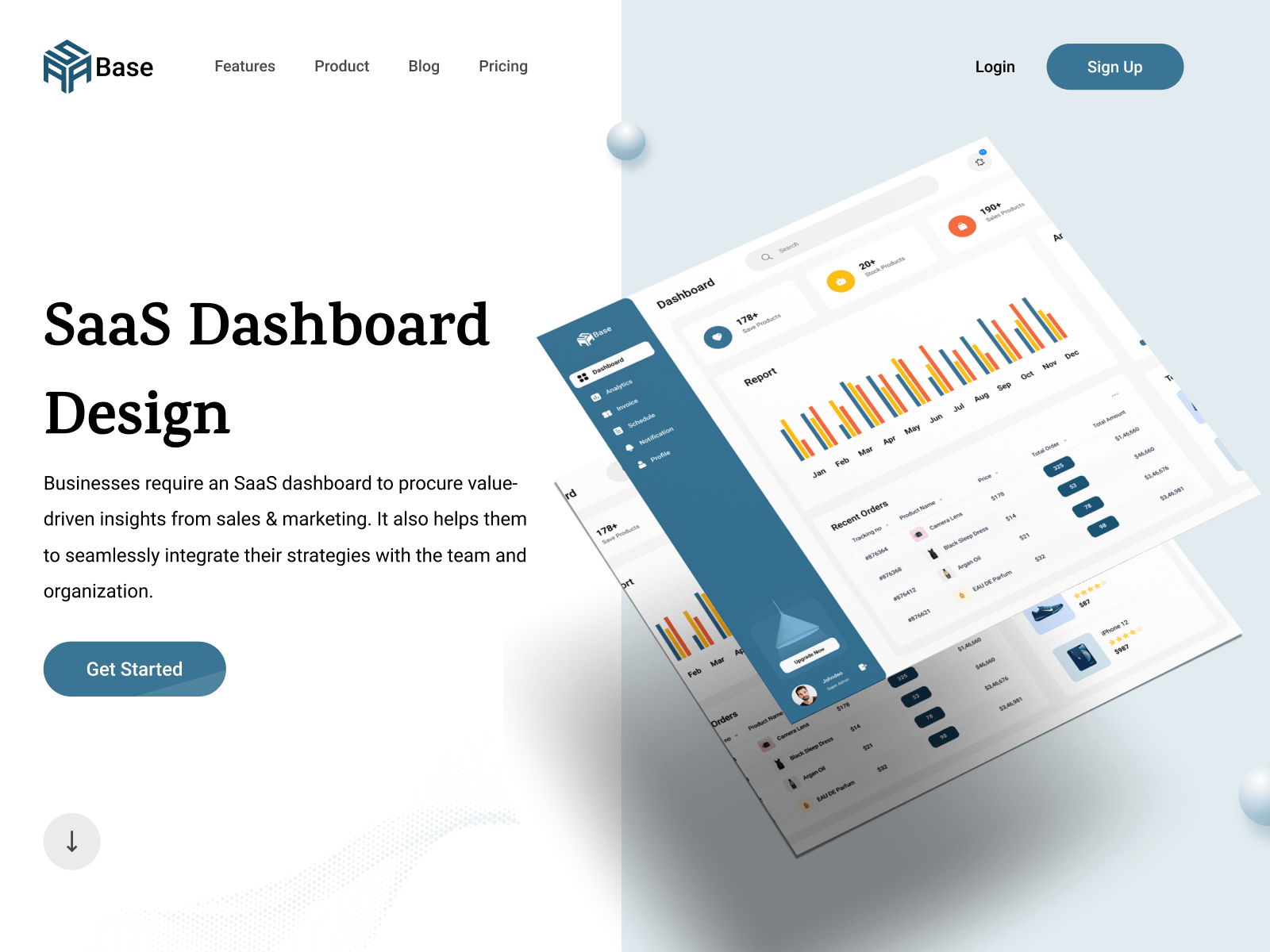 SaaS Dashboard analytics app app customer list dashboard dashboard app design filter minimal product saas saas app table ui ux web web app