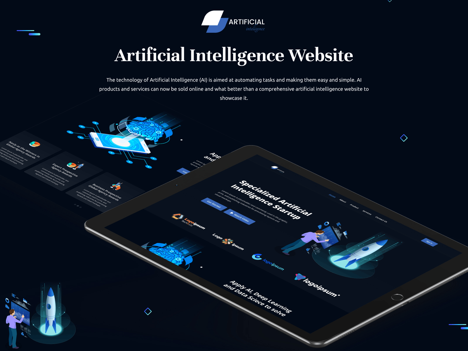 Artificial Intelligence & Robotics website design