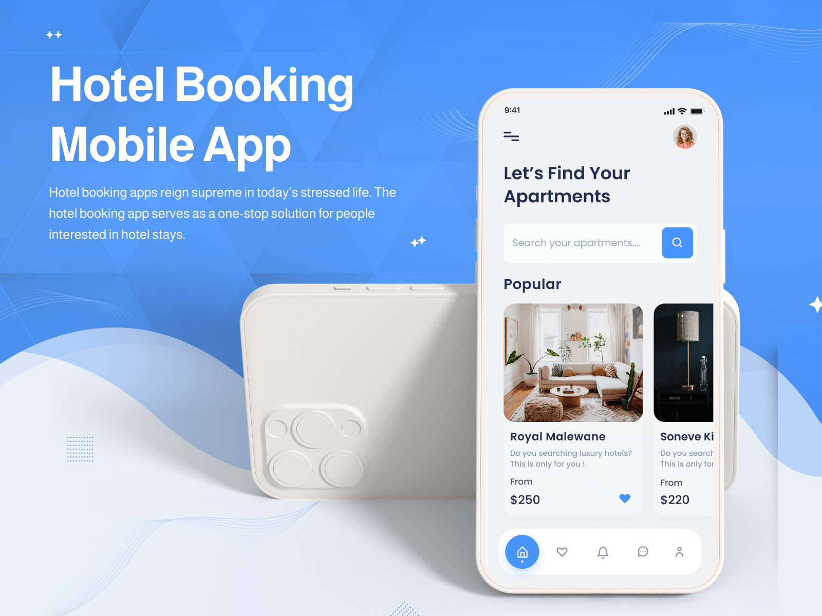 Hotel Booking App application booking app hotel hotel app hotel booking hotel booking app mobile design mobileapp room booking travel agency travel app ui design