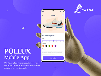 POLLUX Mobile App animation app concept app design branding design illustration ui ui design ux ux design