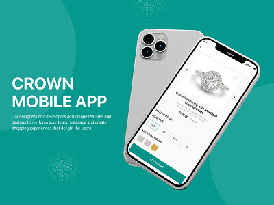 Crown Jewelry App app concept app design branding design illustration logo ui ui design ux ux design