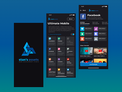 Stan's Assets App Design app app design dark mode design flat sketch ui uidesign uiux ux