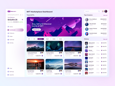 NFT Marketplace Dashboard