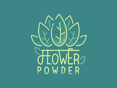 Flower Powder illustration logo