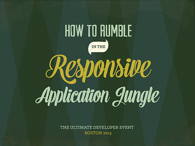 Responsive Application Jungle
