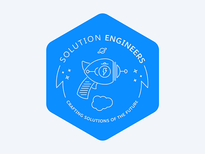 Salesforce Solution Engineers badge engineers future raygun salesforce vector zapper