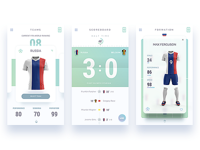 Macskor app football interface ios iphone live macskor score soccer team ui ux