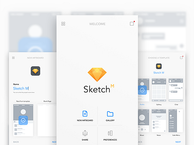 Sketch M app application design flat iphone mobile mockup sketch ui ux wireframe