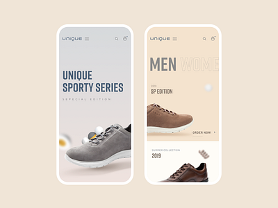 Greyder Unique - Mobile branding greyder mobile app responsive shoe shopping ui ux
