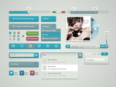 Blui Design Kit app button buttons design download free interface resource ui user