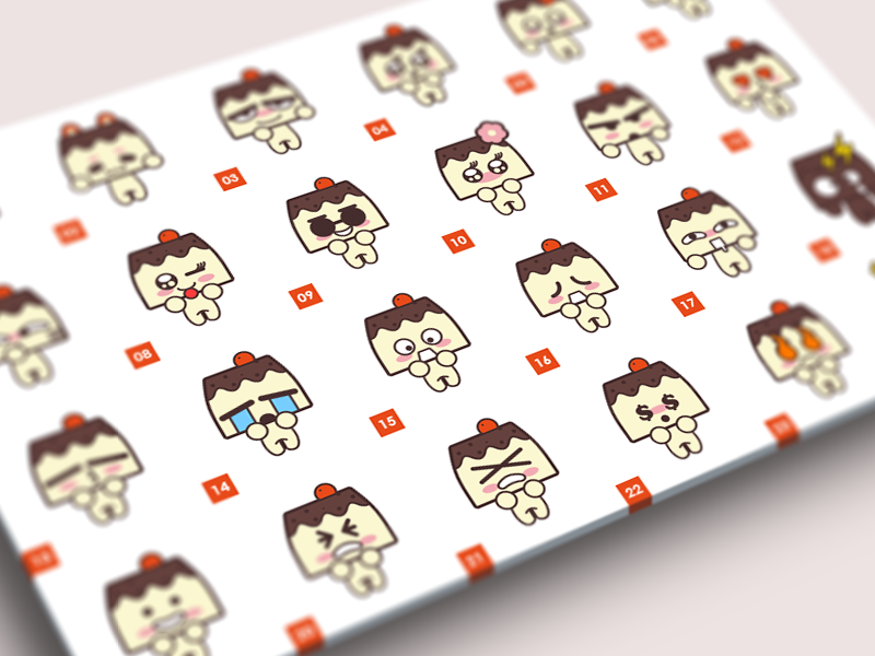Pudding Expression by PANDA Wong on Dribbble
