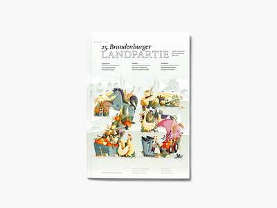 Brandenburger Landpartie art branding cover art design graphic design ill illustration magazine magazine cover nature print vintage