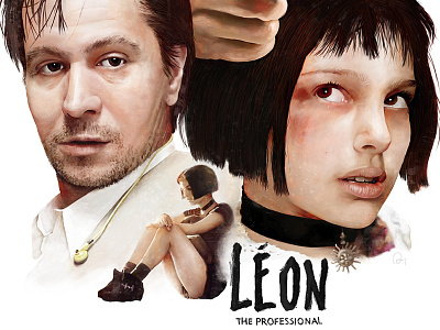 Leon: The Professional alternative movie poster art digital painting film film poster graphic design leon movie art movie poster natalie portman painting poster