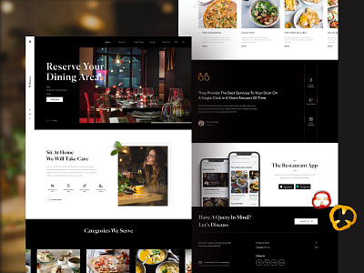 Restaurant landing Page