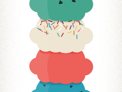 Scoops churn ice cream ice cream scoop illustration sarah thomas sprinkles