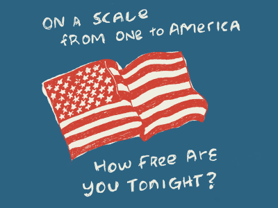 OkCupid Pick Me Ups blog card dating flag greeting humor illustration merica patriotic sarah thomas