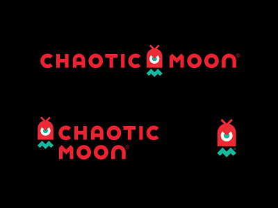 Chaotic Moon Logotype branding chaoticmoon custom geometric identitiy logo type typography