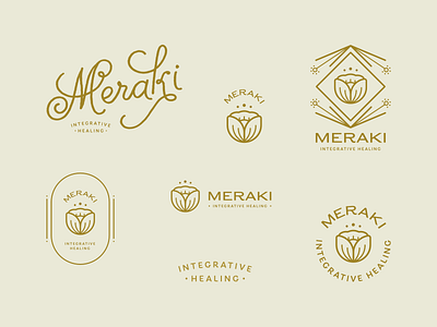 Integrative Healing Brand botanical branding flower identity logo logo lockups naturopath