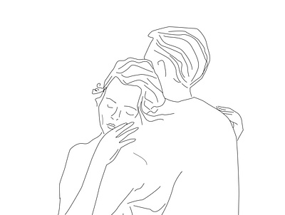 contur couple couplegoals illustration line