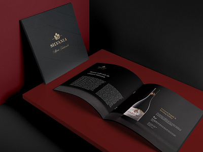 Wine presentation Brochure-Silvania design graphic design packaging printed wine brochure product photography