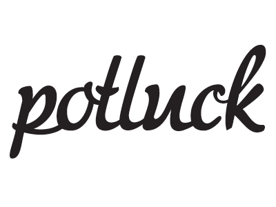 Potluck Logo logo logo design logotype typography wordmark