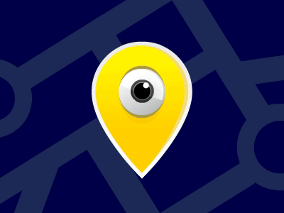 Where are you? animation check in illustration location