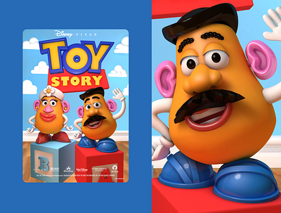 Toy Story Poster 3d 3d artist cinema4d illustration