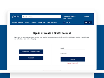 East Coast Metal Distributors 2020 | eCommerce UI/UX